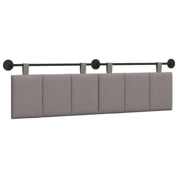 vidaXL H&auml;ngevorderseite Wandmontiert Taupe 170 x 55 x 5 cm Stoff