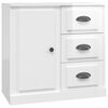 vidaXL Sideboard Hochglanz-Wei&szlig; 70x35,5x67,5 cm Holzwerkstoff