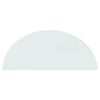 vidaXL Funkenschutzplatte Glas Halbrund 1200x500 mm