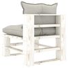 vidaXL 6-tlg. Garten-Lounge-Set Paletten mit Kissen in Taupe Holz