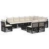 vidaXL Gartensofa-set 11 stk. Schwarz Poly-Rattan