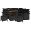 vidaXL Gartensofa-set 8 stk. Schwarz Poly-Rattan