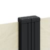 vidaXL Seitenmarkise Ausziehbar Creme 220x600 cm