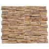 vidaXL 3D-Wandverkleidung 10 Stk. 1,01 m&sup2; Massivholz Teak