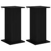vidaXL Pflanzenst&auml;nder 2 pcs Schwarz 30,5 x 30 x 60,5 cm Holzwerkstoff