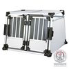 TRIXIE Pet Doppeltransportbox M-L Aluminium
