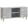 vidaXL TV-Schr&auml;nk 102 x 34,5 x 50 cm Betongrau Holzwerkstoff