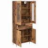 vidaXL Highboard mit Schubladen 2 pcs Altholz Holzwerkstoff