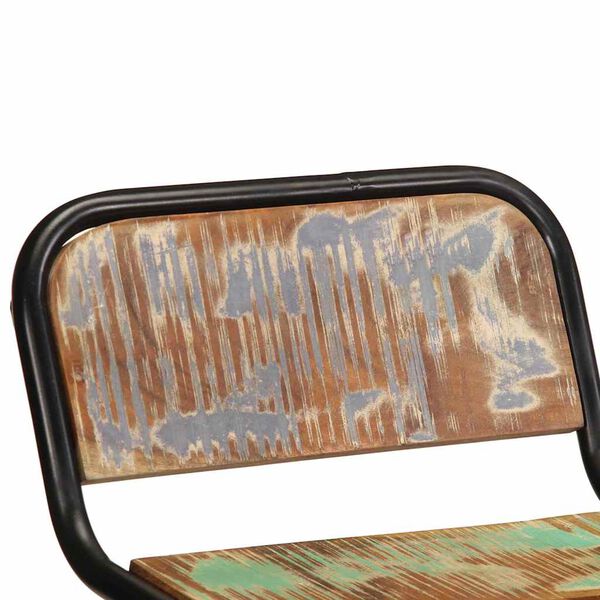 vidaXL Barhocker 2 Stk. 46x35,5x70 cm Altholz Massivholz