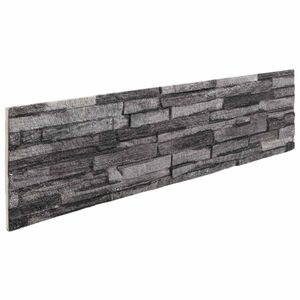 vidaXL Wandpaneele 10 pcs Anthrazit 100 x 25 cm EPS-Schaum