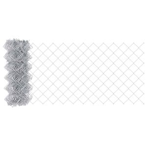 vidaXL Kettenzaun Silber