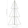 vidaXL Weihnachtsbaum in Kegelform 300 LEDs Indoor & Outdoor 120x220cm