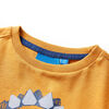 Kinder-Langarmshirt Dunkles Ocker 140