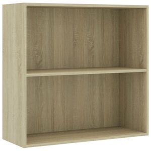 vidaXL B&uuml;cherregal Sonoma-Eiche 80x30x76,5 cm Holzwerkstoff