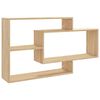 vidaXL Wandregale Sonoma-Eiche 104x20x58,5 cm Holzwerkstoff