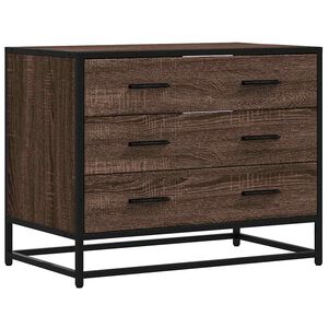 vidaXL Schubladenschrank Braun Eichen-Optik 70x41x56 cm Holzwerkstoff