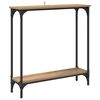 vidaXL Konsolentisch Artisan-Eiche 75 x 22,5 x 75 cm Holzwerkstoff