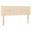 vidaXL Kopfteile Creme 144x5x78/88 cm Stoff