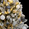 vidaXL K&uuml;nstlicher Weihnachtsbaum Klappbar mit Kugeln 300 LEDs 300 cm