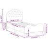 vidaXL Kinderbettgestell mit Kopfteil Hellgrau 70 x 140 cm Samt