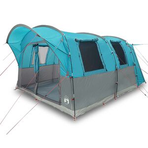vidaXL Autozelt 4 Personen Blau Wasserfest