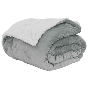 vidaXL Wohndecke Grau 150 x 200 cm 1.64 kg Fleece