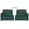 vidaXL Modulares Sofa Endmodul mit Armlehne Kissen Dunkelgr&uuml;n 100 cm