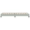 vidaXL Boxspringbett ohne Matratze Hellgrau 80x220 cm Samt