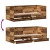 vidaXL Tagesbett mit Kopfteil Altholz 75 x 190 cm Holzwerkstoff