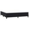 vidaXL Boxspringbett mit Matratze Schwarz 200x210 cm Samt