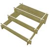 vidaXL 3-stufiger Pflanzk&uuml;bel 90 x 90 x 35 cm Holz Impr&auml;gniert