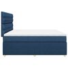 vidaXL Boxspringbett mit Matratze Blau 200x200 cm Stoff