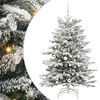 vidaXL K&uuml;nstlicher klappbarer Weihnachtsbaum Wei&szlig; 150 cm PE und PVC