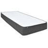 vidaXL Boxspringbett Dunkelgrau Stoff 100x200 cm
