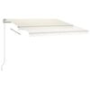 vidaXL Standmarkise Manuell Einziehbar 350x250 cm Creme
