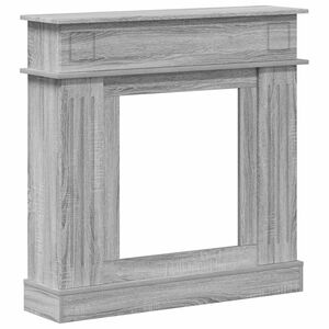 vidaXL Kaminumrandung Sonoma-Grau 102 x 26 x 100 cm Holzwerkstoff
