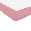 vidaXL Boxspringbett mit Matratze Rosa 140x210 cm Samt