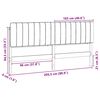 vidaXL Gepolstertes Kopfteil mit Kopfteil Braun und Schwarz 200 cm