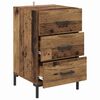 vidaXL Nachttisch mit Schubladen Altholz 40 x 40 x 66 cm Holzwerkstoff