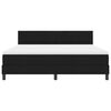 vidaXL Boxspringbett mit Matratze Schwarz 180 x 200 cm Stoff