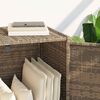 vidaXL Gartenschrank Beige 83x45x76 cm Poly Rattan