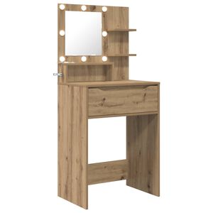 vidaXL Schlafzimmer-Frisiertische Artisan-Eiche 80 x 39,6 x 135 cm