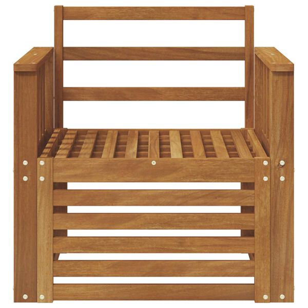 vidaXL Outdoor-Sofagarnitur Natur 71 x 63 x 73 cm Massivholz Akazie