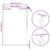 vidaXL Verdunkelungsrollo 104,4 x 175 cm, Stoffbreite 100 cm, schwarz