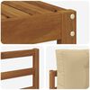 vidaXL Outdoor-Sofagarnitur mit Kissen 10 pcs Natur und Beige