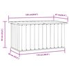 vidaXL Gartenbox Grau 129x67x65 cm