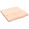 vidaXL Wandregal 60x60x(2-6) cm Massivholz Eiche Unbehandelt