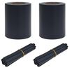 vidaXL Garten Sichtschutzbildschirme 2 pcs Dunkelgrau 35 x 0.19 m PVC