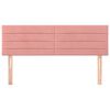 vidaXL Kopfteile 2 Stk. Rosa 72x5x78/88 cm Samt