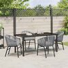 vidaXL Garten Essgruppe 5 pcs Anthrazit Pulverbeschichteter Stahl